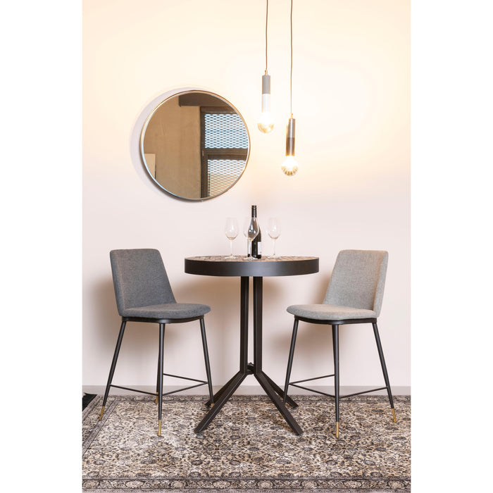Spiegel Raj Medium Metaal Zwart Ø60x7.5 cm-Spiegels-Creating Home
