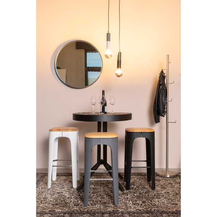 Spiegel Raj Medium Metaal Zwart Ø60x7.5 cm