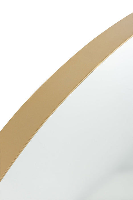 Spiegel Rond hoge rand metaal/glas goud large-J-Line