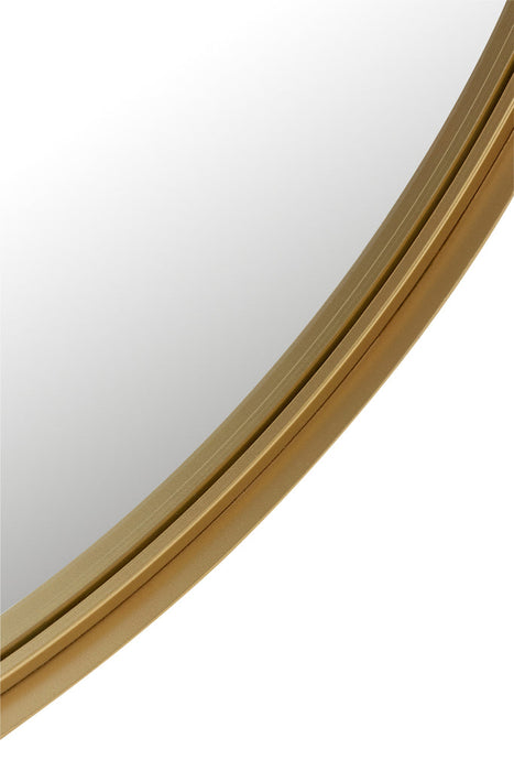 Spiegel Rond hoge rand metaal/glas goud large-J-Line