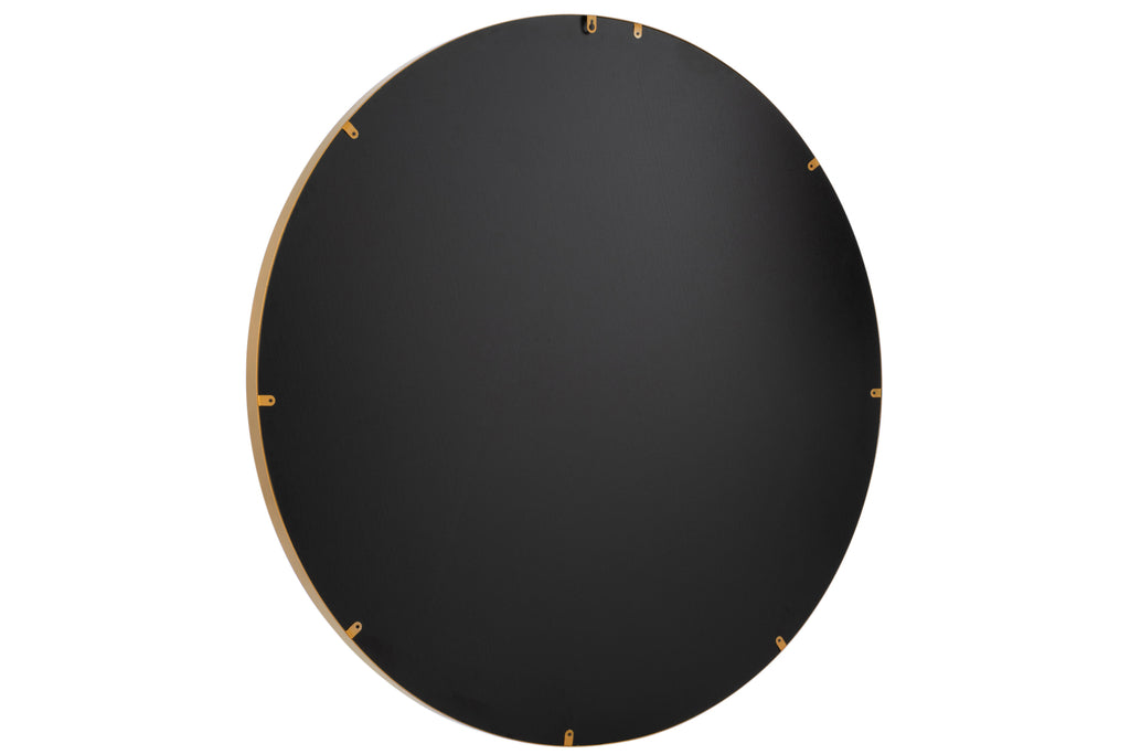 Spiegel Rond hoge rand metaal/glas goud large-J-Line