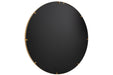 Spiegel Rond hoge rand metaal/glas goud large-J-Line