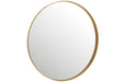 Spiegel Rond hoge rand metaal/glas goud large-J-Line