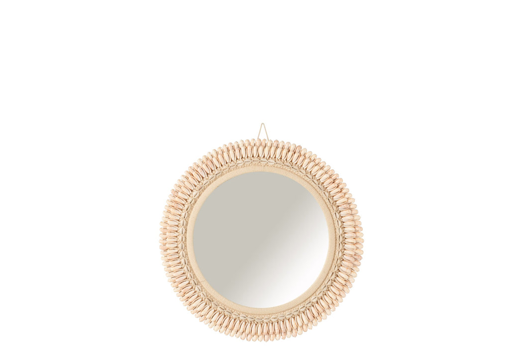 Spiegel Roze Mirror L 52 cm 52x52x3 cm-Spiegels-J-Line