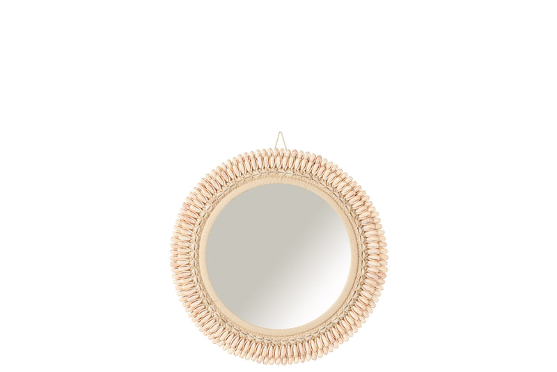 Spiegel Roze Mirror L 52 cm 52x52x3 cm-Spiegels-J-Line