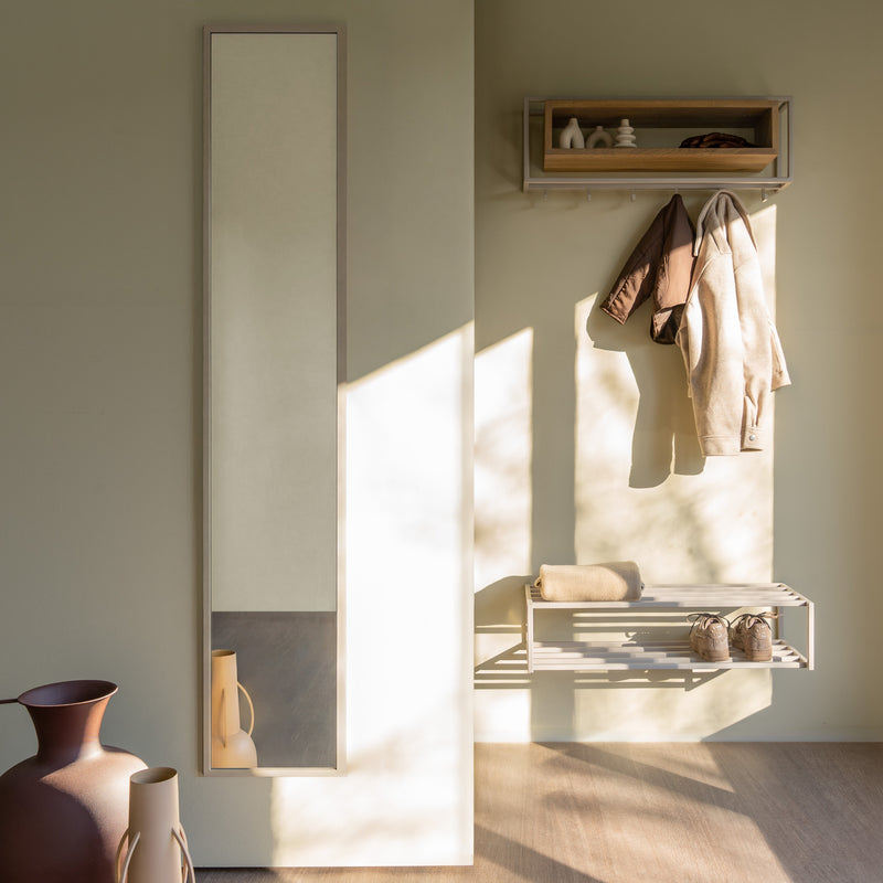 Spiegel SCHOOL Silky Taupe Spinder Design 30x2x160 cm-Spiegels-Spinder