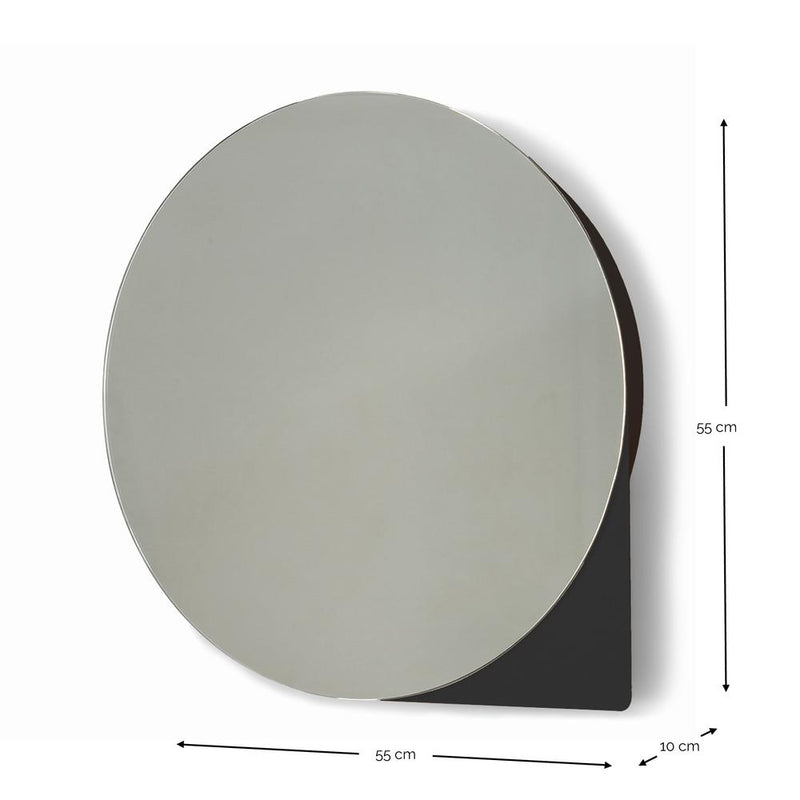 Spiegel SONNET L Rond Zwart 55cm Spinder Design-Spiegels-Spinder