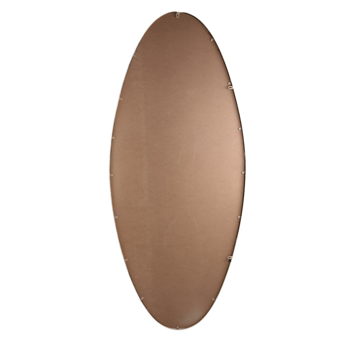 Mirrors Serine Sand Steel Oval Mirror Large