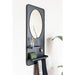 Spiegel Shelf Pascal L Metaal Zwart 53x108 cm-Spiegels-Creating Home