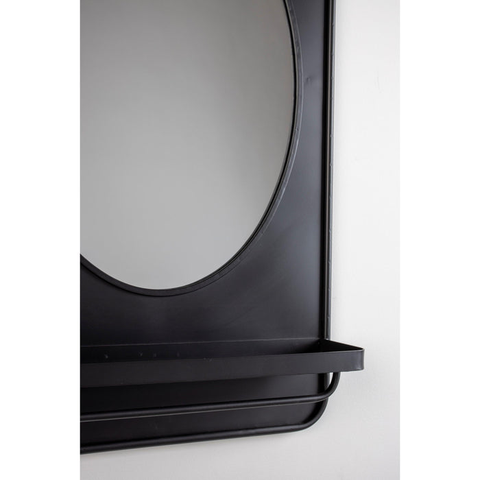 Spiegel Shelf Pascal M Metaal Zwart 50x80 cm