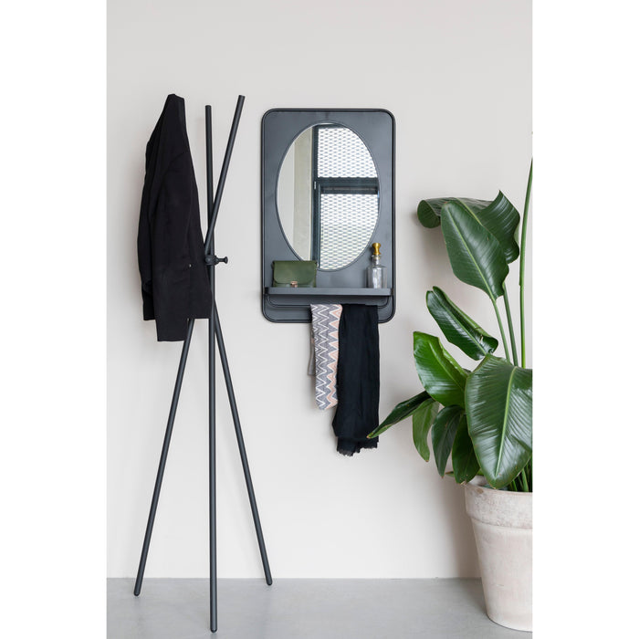 Spiegel Shelf Pascal M Metaal Zwart 50x80 cm-Spiegels-Creating Home