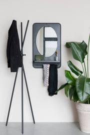 Spiegel Shelf Pascal M Metaal Zwart 50x80 cm-Spiegels-Creating Home