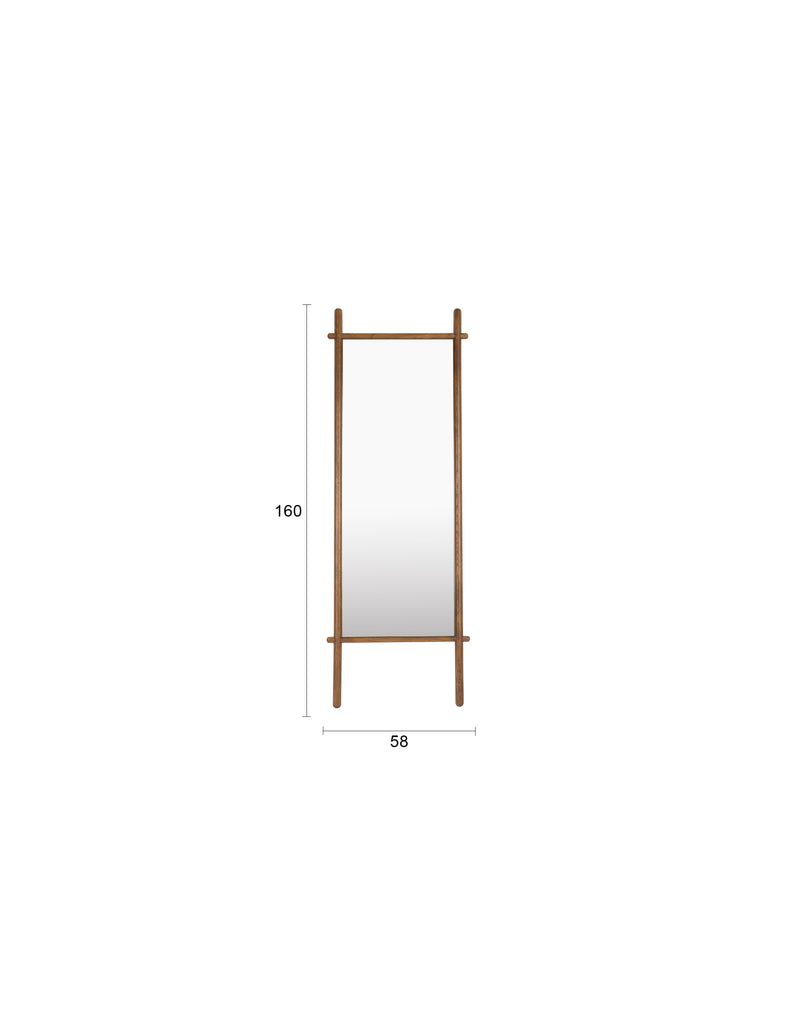 Spiegel Solene Oak hout Bruin 3.5x58 cm-Spiegels-Creating Home