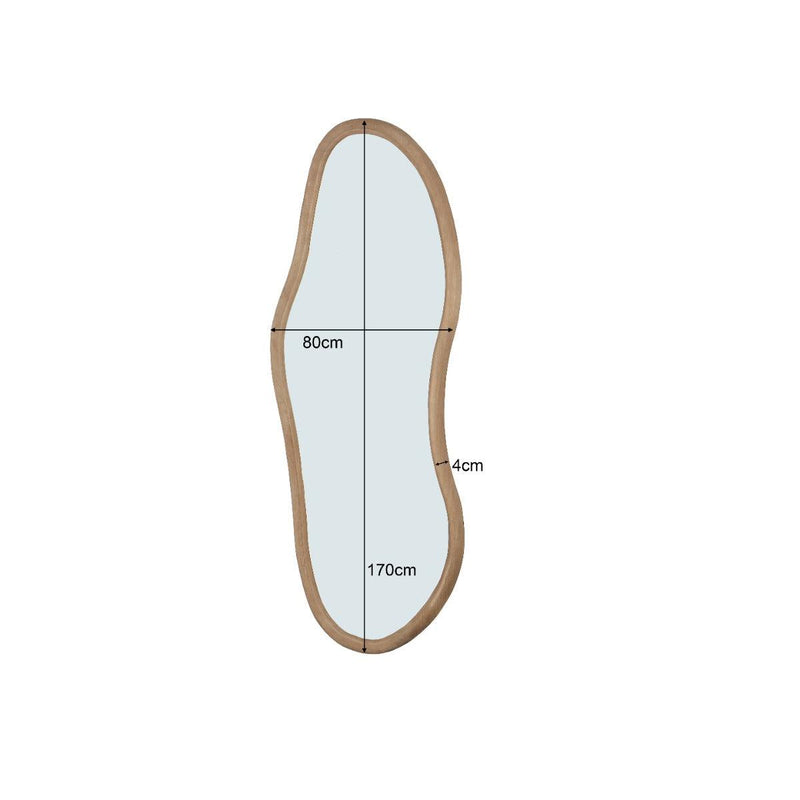 Spiegel Sophie Bruin 170 cm 80x4x170 cm-Spiegels-Livingfurn