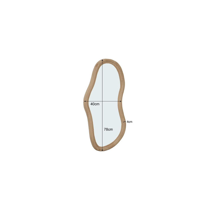 Spiegel Sophie Bruin 78 cm 42x4x78 cm-Spiegels-Livingfurn