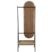 Spiegel Standing + Shelf Metaal | Hout Brown-Spiegels-J-Line