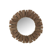 Spiegel Vacay Hout Naturel L 4x66x66 cm-Spiegels-J-Line