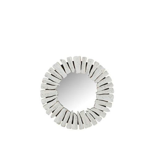 Spiegel Vacay Hout Wit S Glas-Spiegels-J-Line