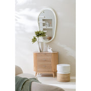 Spiegel Wall Spiegel Moderna MDF/Spiegel Wit M 80x76x3 cm-Spiegels-J-Line