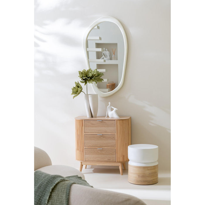 Spiegel Wall Spiegel Moderna MDF/Spiegel Wit M 80x76x3 cm-Spiegels-J-Line