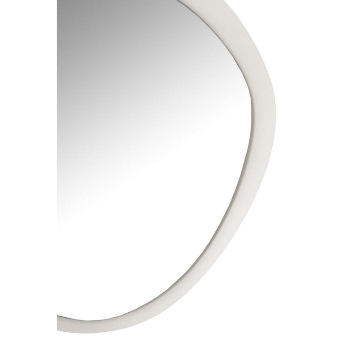 Spiegel Wall Spiegel Rond Metaal/Glas Wit S 4.5x60.5x58 cm-Spiegels-J-Line