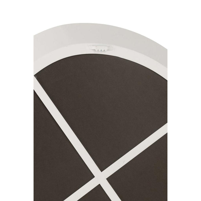 Spiegel Wall Spiegel Rond Metaal/Glas Wit S 4.5x60.5x58 cm-Spiegels-J-Line