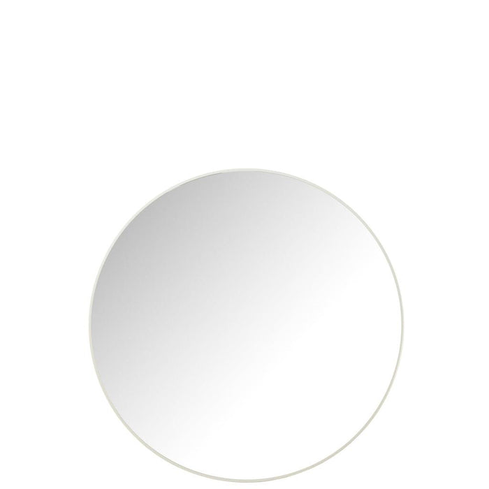 Spiegel Wit Glas Rond 90 cm 90x90x3 cm-Spiegels-J-Line