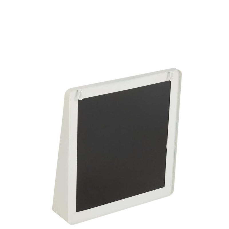 Spiegel Wit Ijzer Vierkant 9x38 cm-Spiegels-J-Line