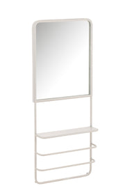 Spiegel Wit Mirror 12x40 cm-Spiegels-J-Line