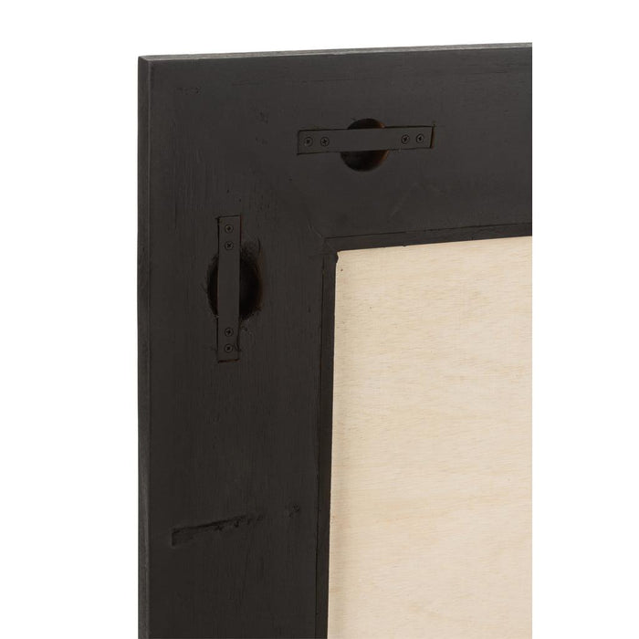 Spiegel Zwart Bayur hout S 3.5x80.5x80.5 cm-Spiegels-J-Line