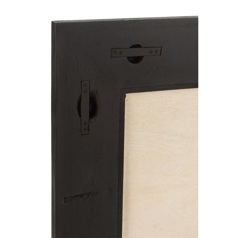 Spiegel Zwart Bayur hout S 3.5x80.5x80.5 cm-Spiegels-J-Line