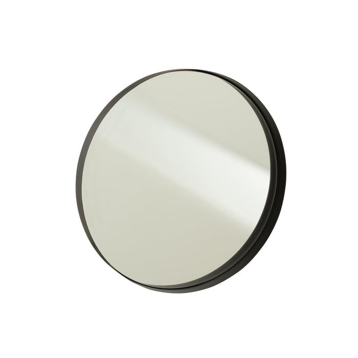 Spiegel Zwart Ijzer Rond 50 cm 50x50x5 cm-Spiegels-J-Line