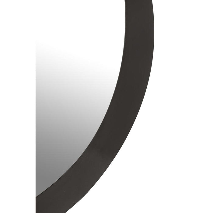 Spiegel Zwart Ijzer Rond 6x86 cm-Spiegels-J-Line