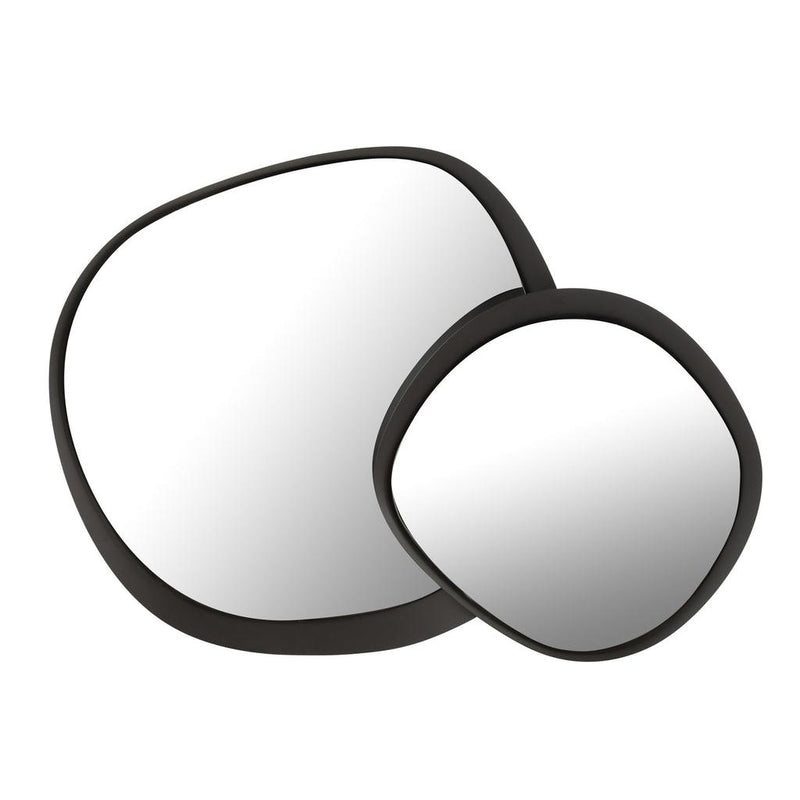 Spiegel Zwart Ijzer Rond 6x86 cm-Spiegels-J-Line