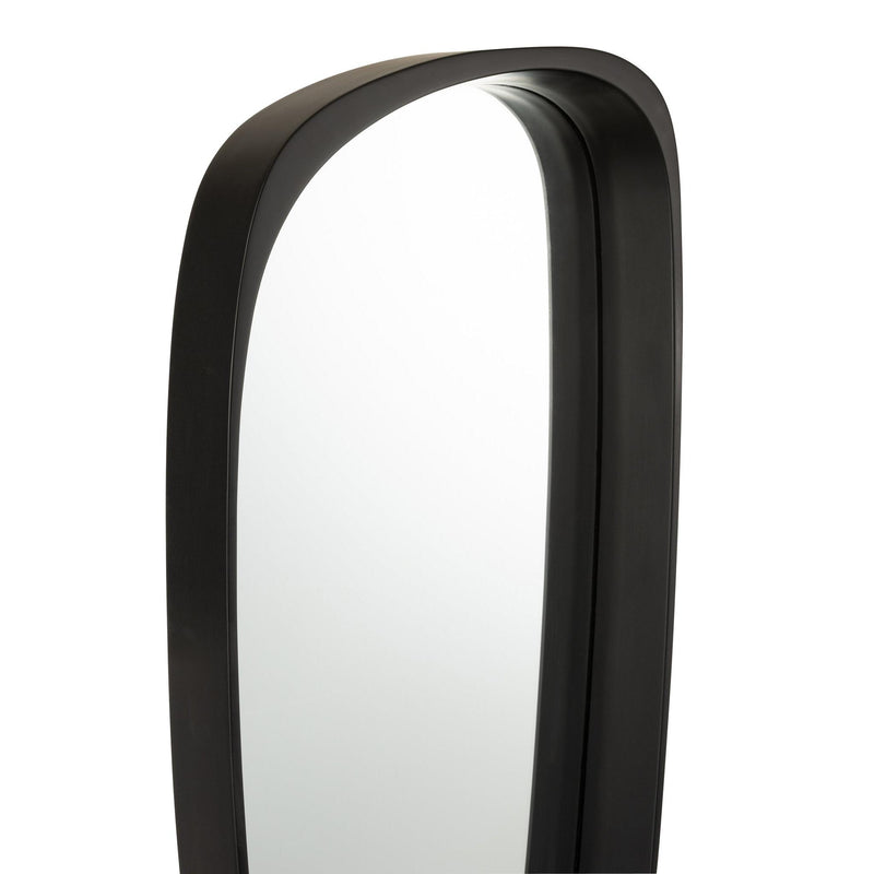 Spiegel Zwart Mdf 89x33 cm-Spiegels-J-Line