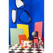 Spiegel Zwart Mdf 89x33 cm-Spiegels-J-Line