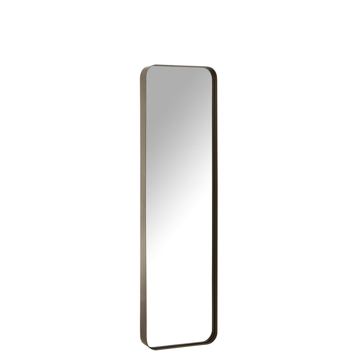 Spiegel Zwart Metaal S 10x160 cm-Spiegels-J-Line