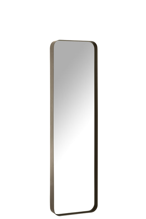 Spiegel Zwart Metaal S 10x160 cm-Spiegels-J-Line