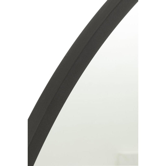 Spiegel Zwart Mirror Rond 80 cm 80x80x2.5 cm-Spiegels-J-Line