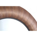 Spiegels Gezzy Naturel Houten Fineer Spiegel Thick Frame Rnd-Spiegels-PTMD