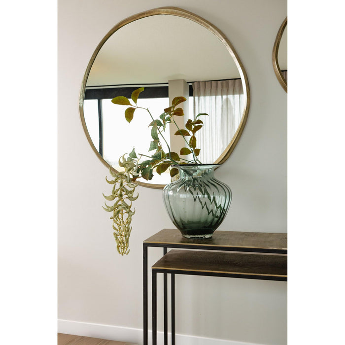 Spiegels Limera Messing Alu Rond Spiegel Irregular Border L-Spiegels-PTMD