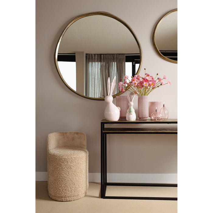Spiegels Limera Messing Alu Rond Spiegel Irregular Border L-Spiegels-PTMD