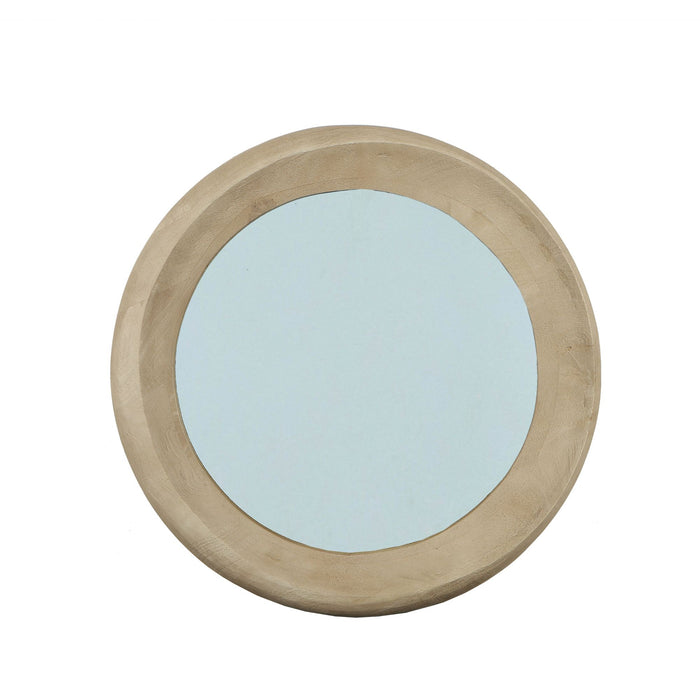 Spiegels Noam Naturel Mangohout Rond Spiegel S-Spiegels-PTMD