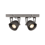 Spot Cap Burned Steel Metaal 2-Lichts 32x10x14 cm-Spots-LABEL51
