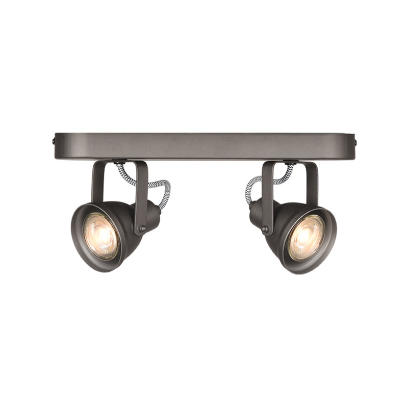 Spot Max Burned Steel Metaal 2-Lichts 30x9x16 cm-Spots-LABEL51
