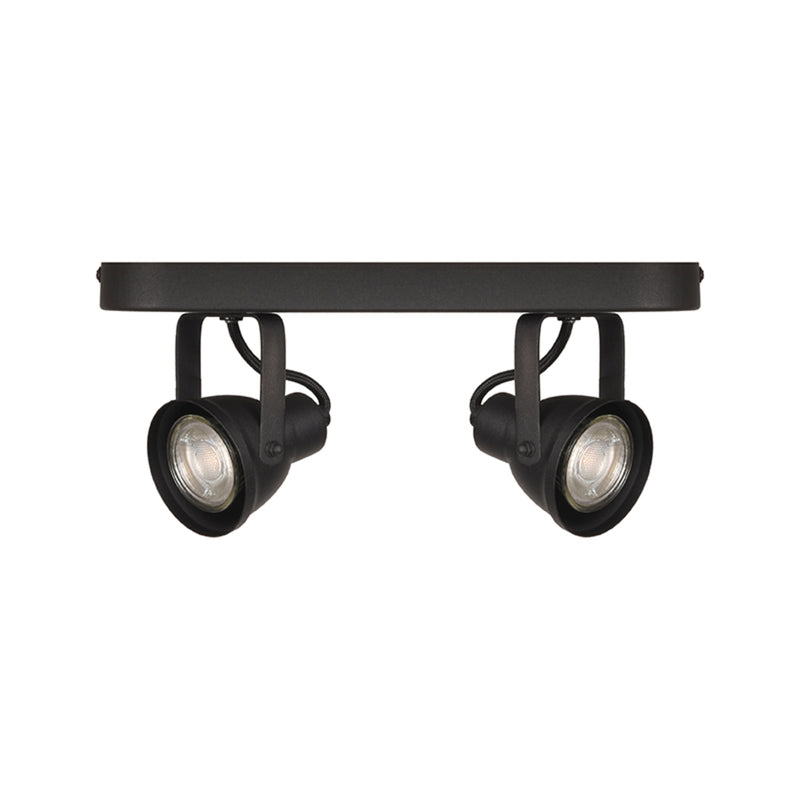 Spot Max Zwart Metaal 2-Lichts 30x9x16 cm-Spots-LABEL51
