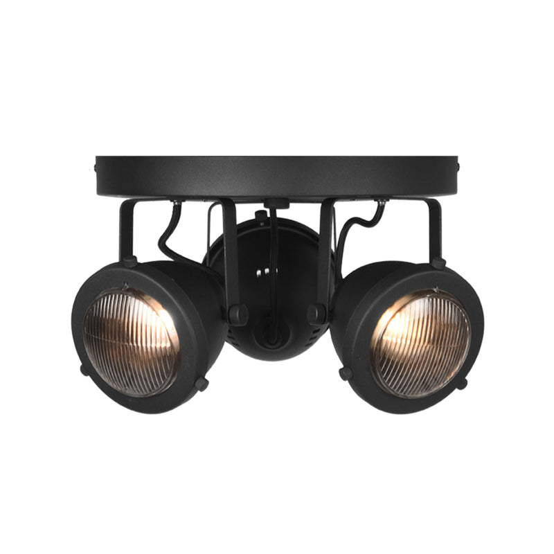 Spot Moto Zwart Metaal 3-Lichts 30x30x16 cm-Spots-LABEL51