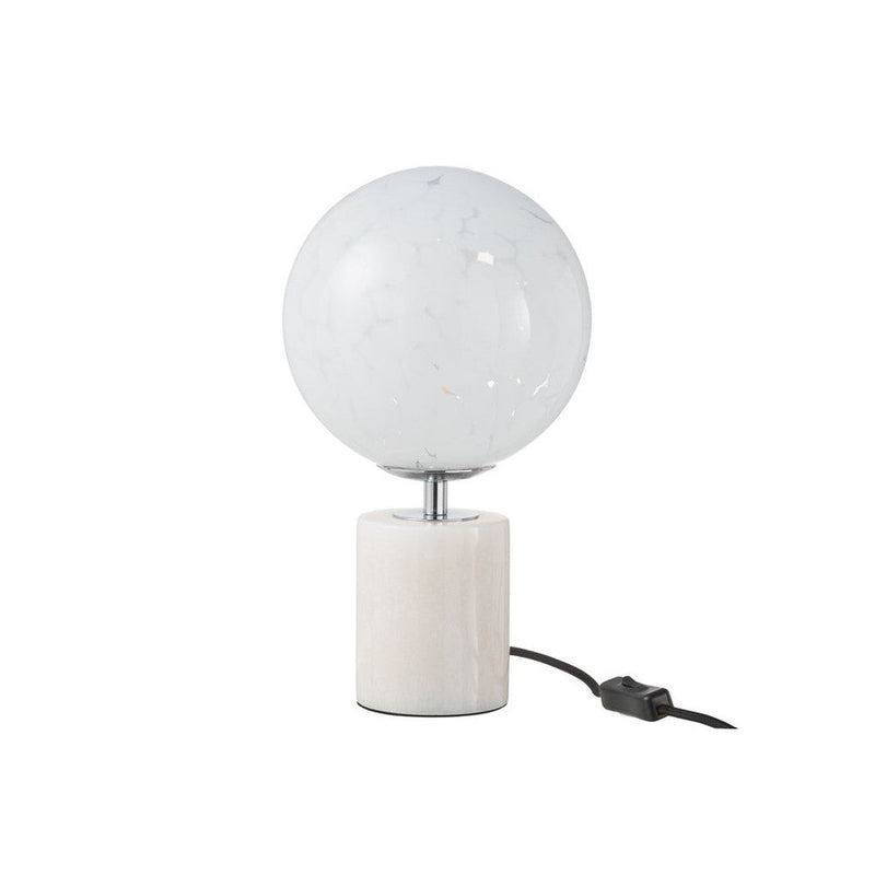 Spot Wit Glas 16 cm Lamp Dany 16.5x16.5x31.5 cm-Spots-J-Line