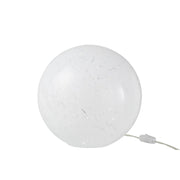 Spot Wit Glas Rond 28 cm L 28x28x27.5 cm-Spots-J-Line