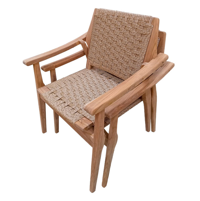 Tuinstoel Stacking Silla Teakhout Bruin